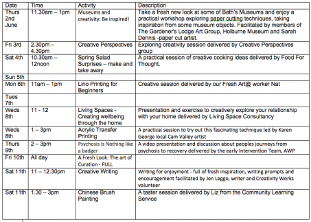 HOUR A day timetable