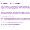 COVID -19 Statement